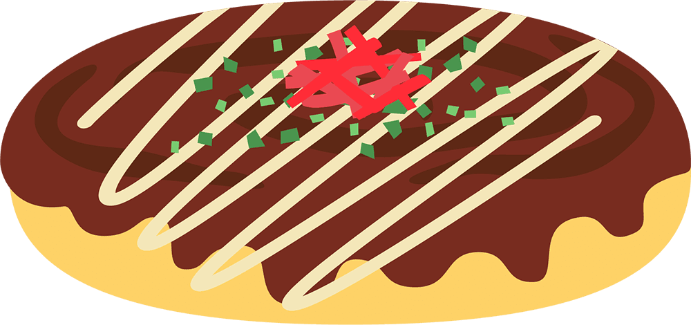 お好み焼きのイラスト