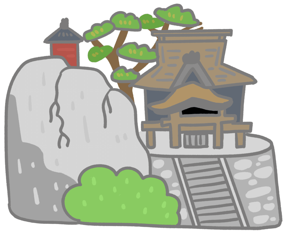 立石寺のイラスト