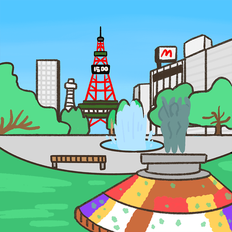 大通公園のイラスト