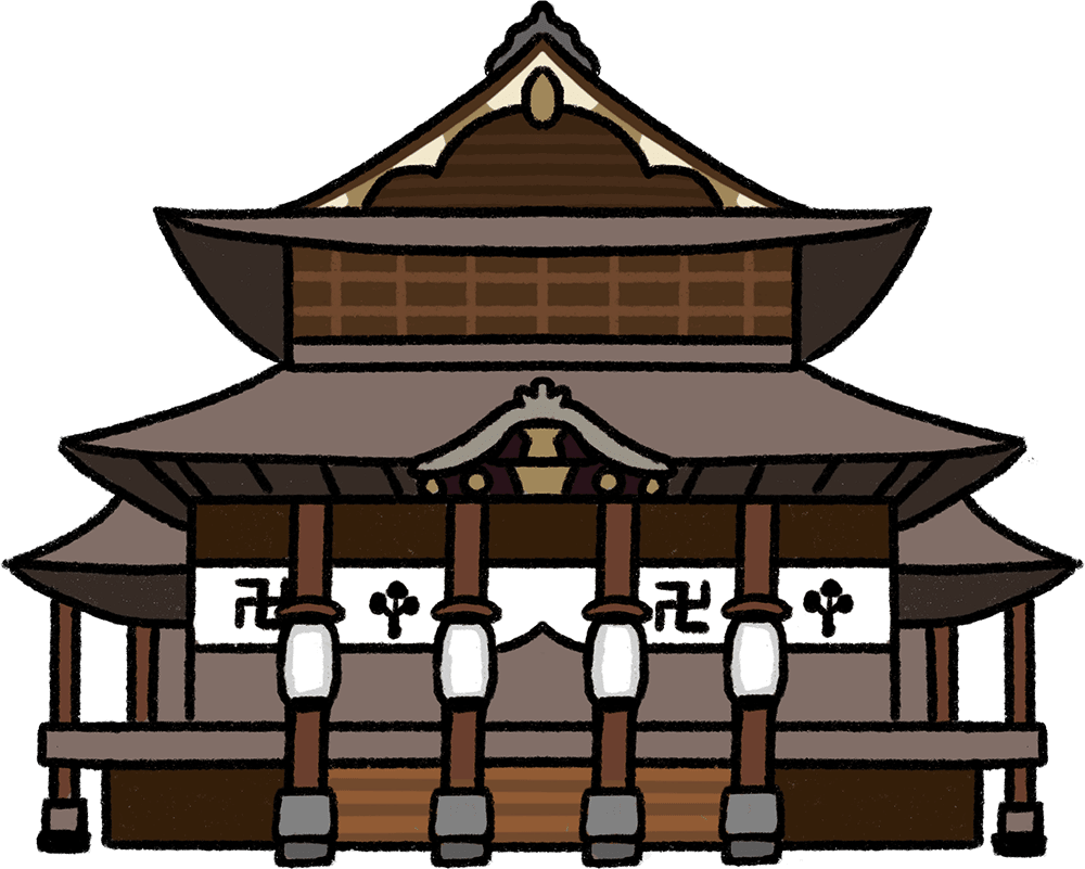 善光寺のイラスト